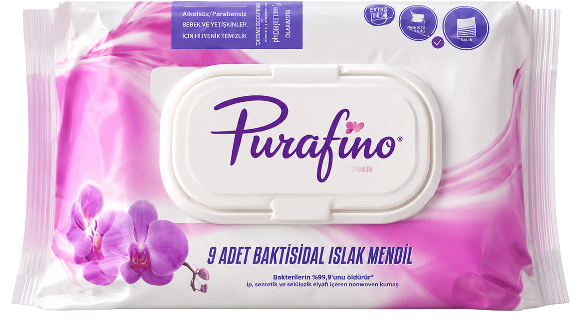 Purafino Baktisidal Islak Mendil